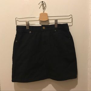 Black Jean Skirt